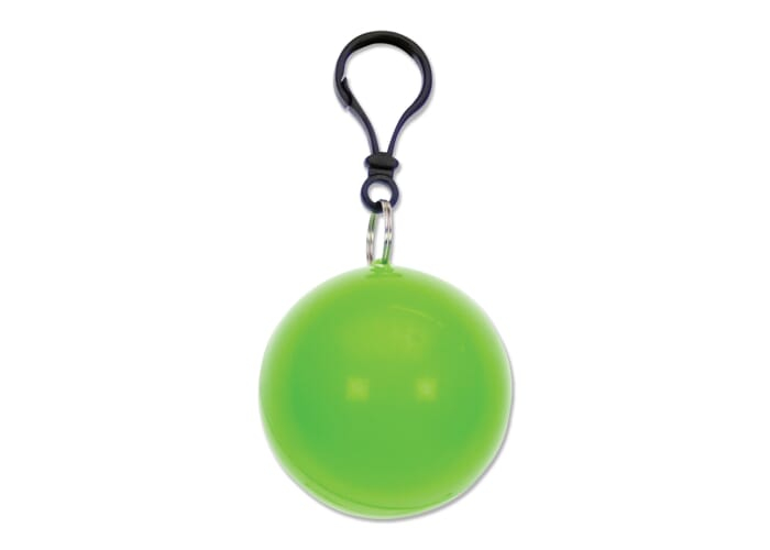 Porte-clés balle personnalisable avec poncho Vert clair